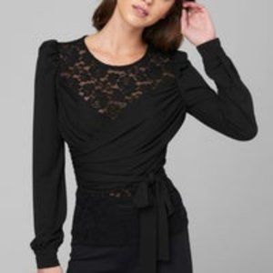 BEBE Alana Tie Waist top